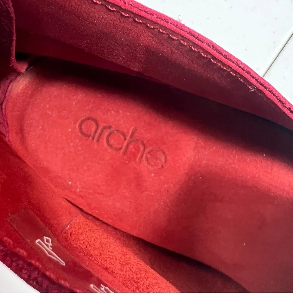 Arche Malham Red Leather Bootie